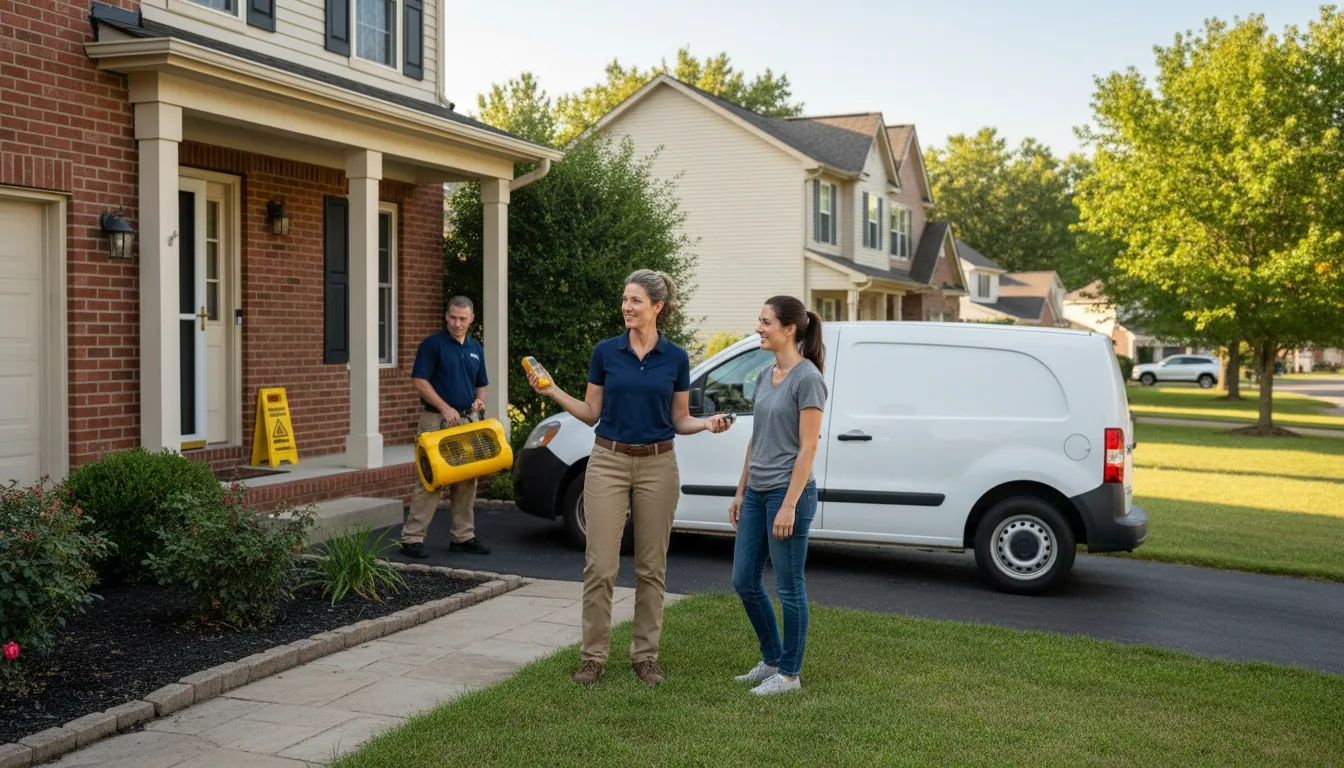 Residential water damage restoration in Powderhorn, CO